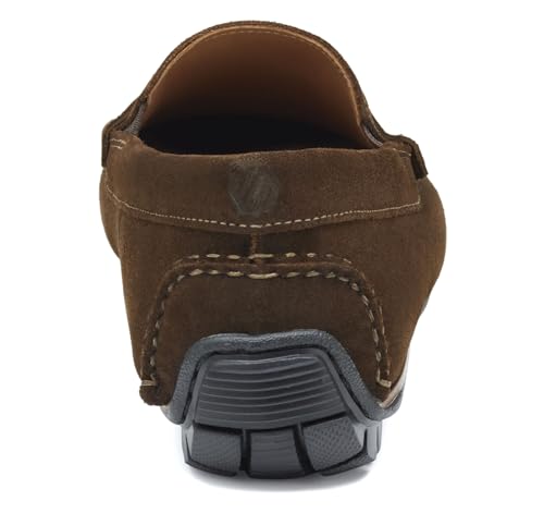 Johnston & Murphy Cort 2.0 Penny Dark Brown Waxed English Suede- Size 11M3