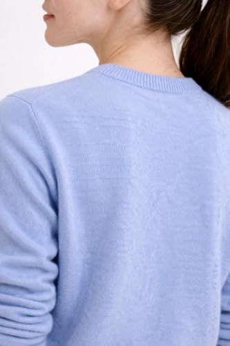 Image of Cashmeren Women's Basic Crewneck Sweater 100% Pure Cashmere Long Sleeve Round Neck Pullover