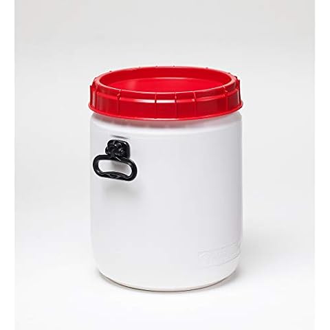 Superweithalsfass 34l - Inhalt 34 Liter - Fass Kunststofffass Rundfass Standfass Weithalstonne Tonne Cover