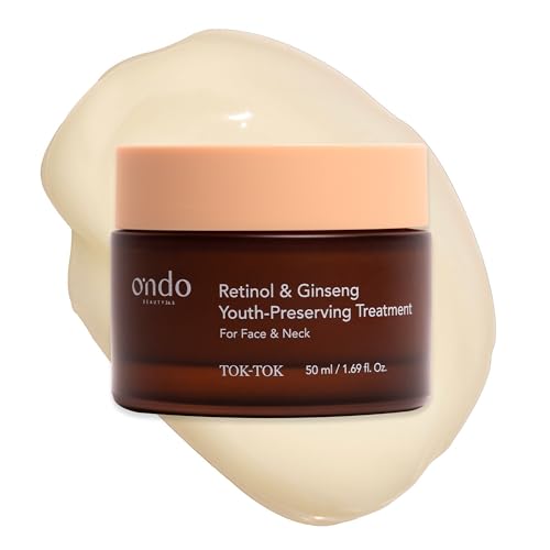 Ondo Beauty 36.5 Retinol & Ginseng Youth-Preserving Treatment – Crema Reafirmante, Revitalizante y Nutritiva para una Piel Suave y Radiante | Cosmética Vegana Coreana | 50 ml