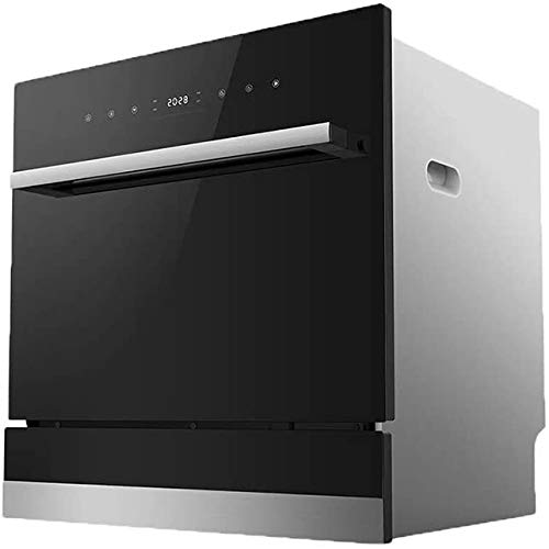 Einbau-Geschirrspüler, Mini Geschirrspüler, Edelstahl-Innenraum, kleine Wohnung Büro und zu Hause Küche, 8-Position Rack-und Silberwaren Korb