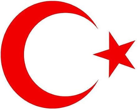 Turkish Emblem Sticker Die Cut Decal Self Adhesive Vinyl Made in USA