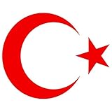 Turkish Emblem Sticker Die Cut Decal Self Adhesive Vinyl Made in USA