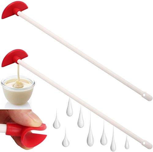 2 Stück Silikonflaschenschaber, flaschenschaber silikon, Silikonflaschen Dosen Butter Spatel Schaber Reinigungswerkzeug,um den letzten Tropfen zu erhalten