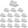 Urban Deco Table Card Holder Metal Place Card Holders Steel Card Holders for Photos, Food Signs, Memo Notes, Weddings, Restaurants, Birthday (Silver 16PK) - 8