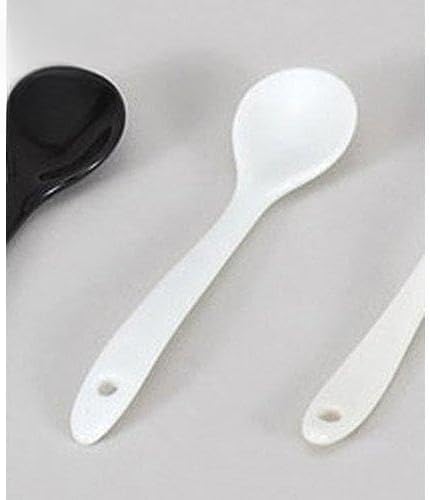 Set of 5 Spoons, White Porcelain Slim Spoon [4.5 x 1.0 inches (11.6 x 2.5 cm)] [Restaurants, Inns, Japanese Tableware, Restaurants, Commercial Utensils, Tableware]