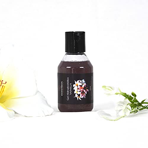 Gel hidroalcohólico - Vainilla - 100 ml - Efecto antioxidante - Contra el envejecimiento - Desinfectante