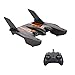 XINDONG Planeur De Télécommande, Télécommande À 2 Voies STACESHIPS Modèle De Système De Contrôle De Télécommande for Enfants Adultes sur l'eau