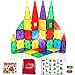 Smarty Pants Builder's Club | 110 Piece | 3D Magnetic Building Blocks | STEM Toys for Kids | Encourages Creativity & Learning | Educational Construction Set for Girls & Boys Age 3+(110 Magnetic Tiles)