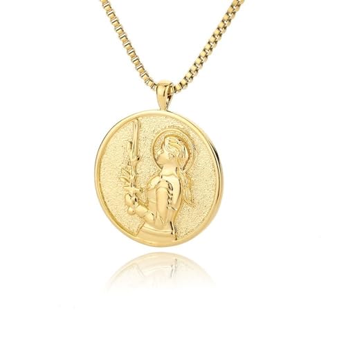 Collier médaillon or pour femme Athena, le bijou idéal pour sublimer vos tenues de bureau