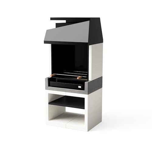 TUOZI - Barbacoa de Obra para Leña y Carbón Modelo KITAWAY OTTE (...