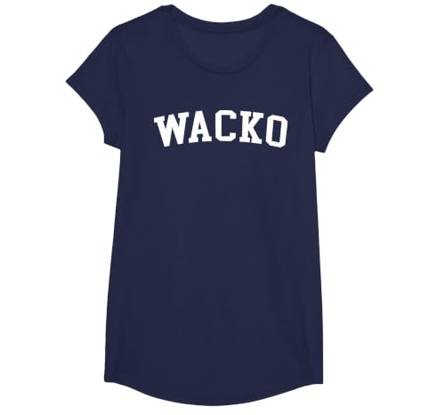 Wacko T-Shirt, Girls, Navy Blue, Large