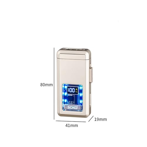 Encendedor de butano recargable que soluciona el viento con su potente llama ajustable de metal 8