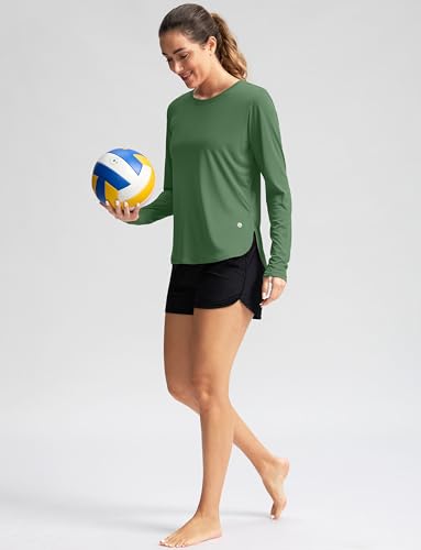 Image of Women's Sun Shirts UPF 50+ Long Sleeve UV Protection Shirt Lightweight Quick Dry Workout Hiking Tops for Women