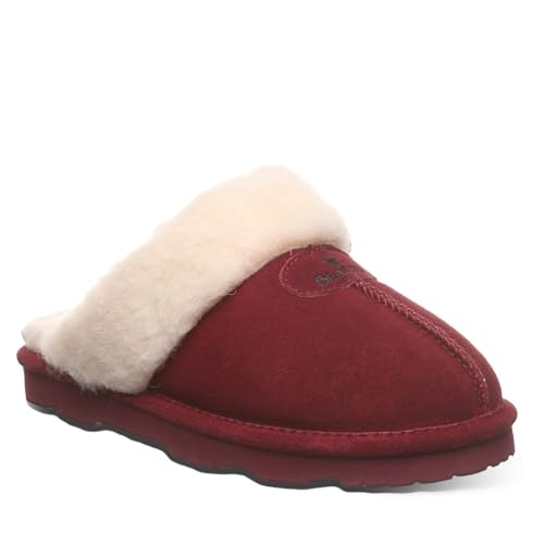 Image of BEARPAW Women's Loki Slip-On Slippers | Suede Upper | Comfortable Indoor & Outdoor Shoes for Women | Multiple Sizes & Colors