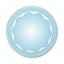 Molded Flower Blue Sigh