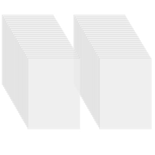 LOLYSIC 150 Sheets Acetate Sheets A4 Clear Inkjet Printer Film Inkjet Transparency Paper Laser Printed Film Overhead Projector OHP Film