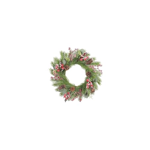 Décorations extérieures de Noël : lot de 2 couronnes pour sublimer votre façade