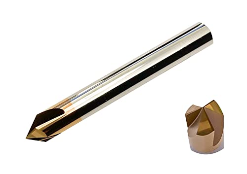 Fresa CNC D12mm TiSiN - Grana Ultra Fine HRC 55-58 - 4 Lame Taglio Centro - 30mm Lunghezza - Foto 3
