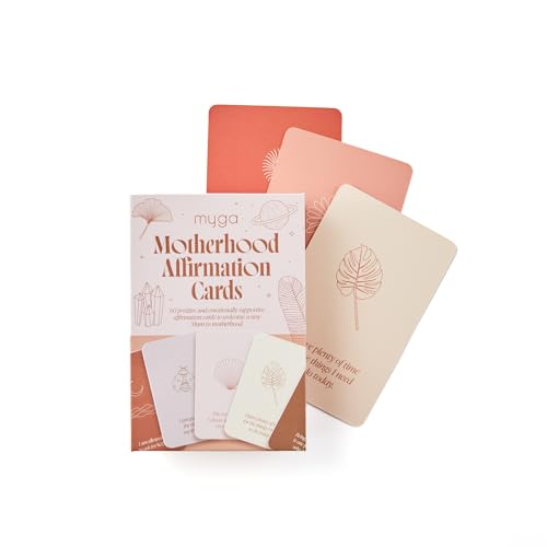 Myga Motherhood Affirmation Cards,60 Positive Quotes for New and Expecting Mums,Motivational Cards...