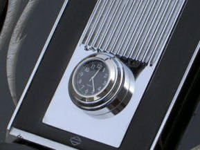 Motorcycle Console Clock, Black Dial