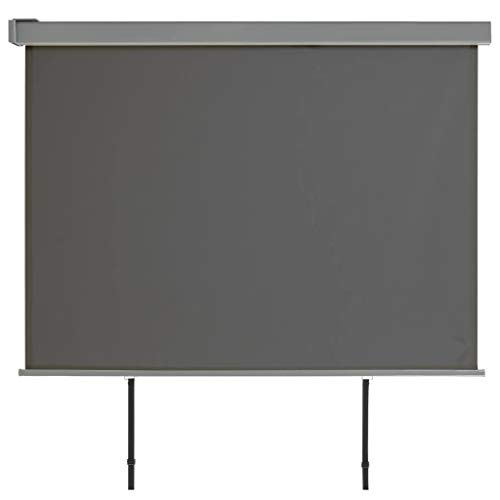 Preisvergleich Produktbild vidaXL Seitenmarkise 180x200cm Grau Sonnenschutz Sichtschutz Windschutz Balkon