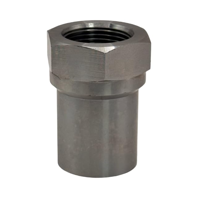Single Right Hand 1-1/4"-12 Hex Tube Insert for 1.5" ID Tube | Weld-in Bung for Heim Joint Rod Ends | Heavy-Duty Steel Tube Adapter | Suspension, Steering & Off-Road Fabrication