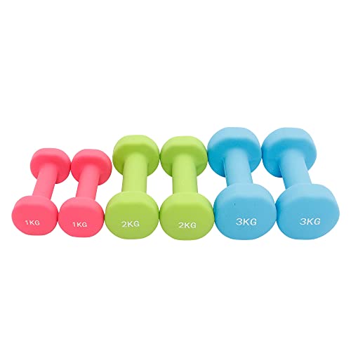GORILLA SPORTS® Kurzhanteln Set 12 kg mit Koffer, Neopren, rutschfest – Ansicht 4