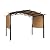 VEVOR 10 x 10 ft Outdoor Pergola, Arched Top Metal Pergola, Retractable Pergola with Sun Shade Canopy, Large Patio Shelter Pavilion, Heavy Duty Garden Pergola for Deck Backyard Porch Poolside