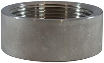 2.5" in Inch NPT 316 Stainless Steel Threaded Half Coupling Weld On Pipe Tube Bung Fitting SS for Home Brewing, Automotive, Industrial, Aerospace