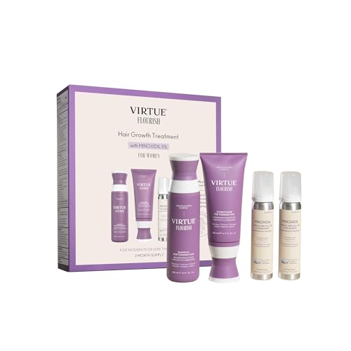 Virtue Flourish Hair Growth Regimen for Women with Minoxidil 5%