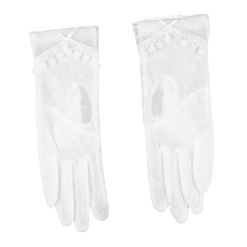 Healeved Elegant Lace Gloves Sun Protection Touch Screen for Outdoor Activities Wedding Party