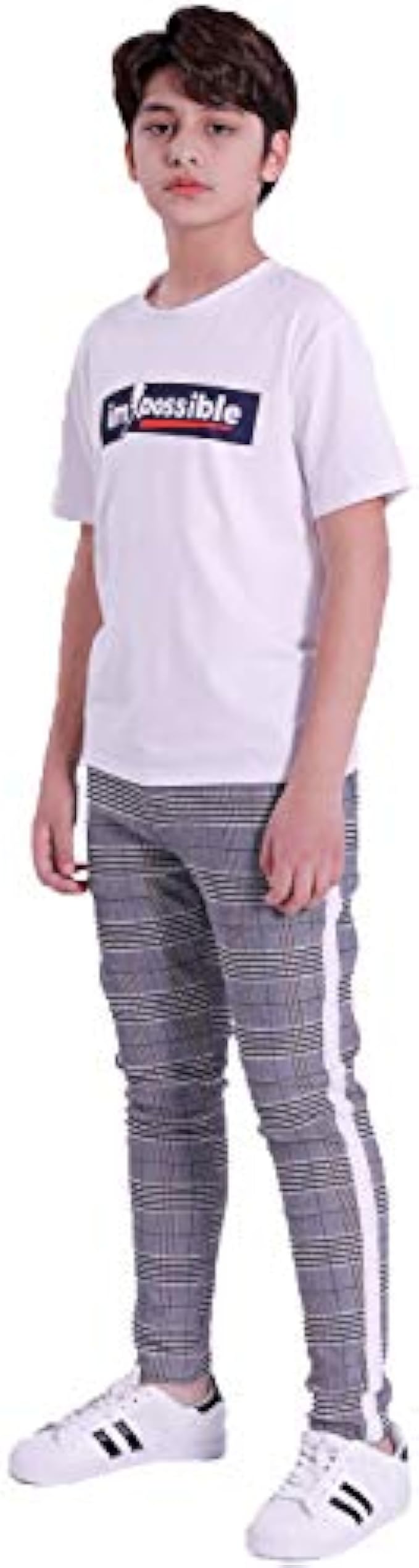 GINGTTO Boys Chinos Pants Straight Fit Flat-Front Dress Pants