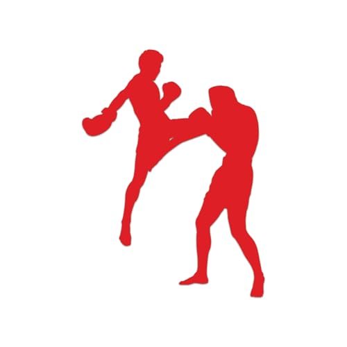 Muay Thai Sticker Decal Die Cut - Red - 13.24"
