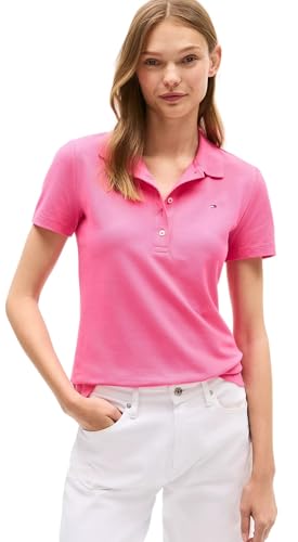Image of Tommy Hilfiger Women's Solid Short Sleeve Pique Polo Shirt