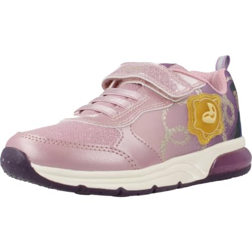 Geox J Spaceclub Girl A, Zapatillas, Pink Lt Prune, 28 EU