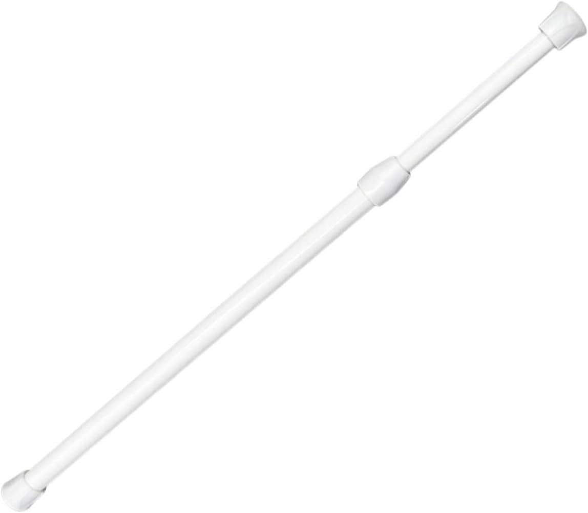 Tension Curtain Rod Expandable Shower Curtain Rod Easy Installation No- Versatile Use for Clothes Construction