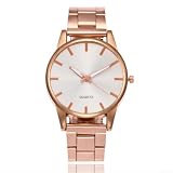 CNANRNANC Donna Acciaio Quarzo 40mm Cinturino Metallo Donna Acciaio Quarzo(D)