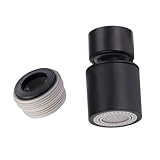 蛇口シャワー 首振りキッチン流しシャワー 節水 首振り 蛇口変換器 キッチン蛇口シャワー ノズル 噴霧器 泡沫器 キッチン水栓蛇口 切り替え2段階モード 台所節水 水流が滑らか 自宅用 家庭 洗面器 360度回転 取り付けやすい 耐久性のある銅頭 45°の角度 内ネジ ブラック