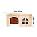 Guinea Pig Hideoutt - Bunny House Indoor, Wooden Pet Cage Window Door, Ventilated Bunny Hut, Suitable for Small Animals Such As Rabbits, Turtles, Hamsters, and Hamsters