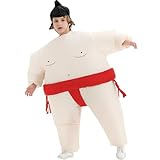 Threadsorcery Inflatable Sumo Costume Kids,Blow Up Wrestler Suit,Halloween Costumes for Boys Girls (Red)