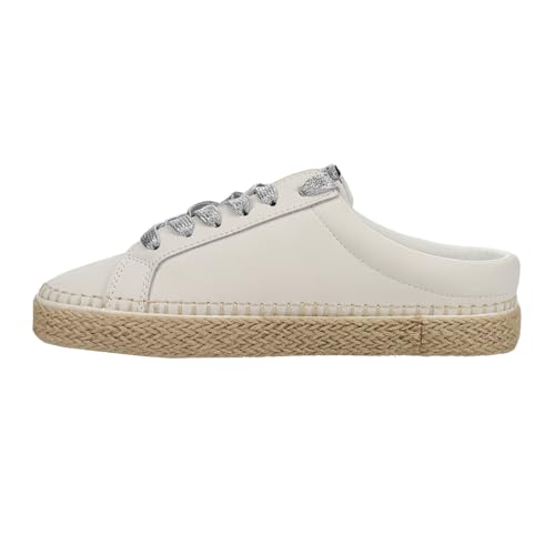 VINTAGE HAVANA Womens Melody Rhinestone Slip On Mule Sneakers Shoes Casual - Off White - Size 8 B3