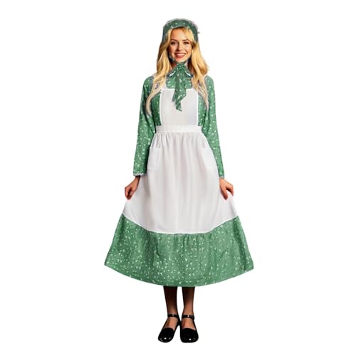 Vestido de pradera colonial y ropa de adultos histórico de los años 1800 estilo Amish
