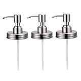 Hoement Edelstahl Pumpenkopf Lotionspenderpumpe Drucktyp Ersatzpumpe Für Flaschen Küche Bad Haushalt