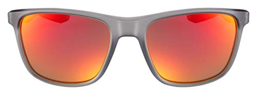 Nike EV1122-016 Endeavor Sunglasses Matte Wolf Grey Frame Color, Grey with Red Mirror Lens Tint - image 2