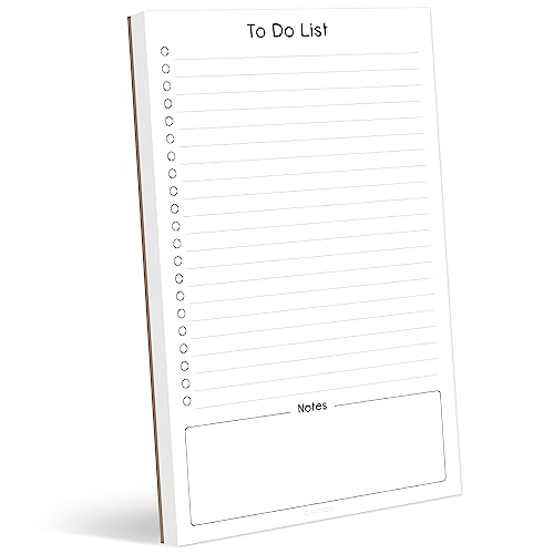Evercio To Do List Notepad 5.5 x 8.5 with Hard