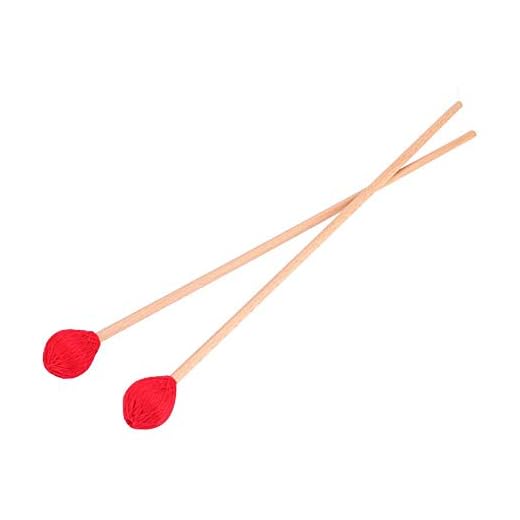 Marimba Mallets, 1 par de Hilados Marimba Mallets con Asas de Madera para Principiantes Accesorios de Juego