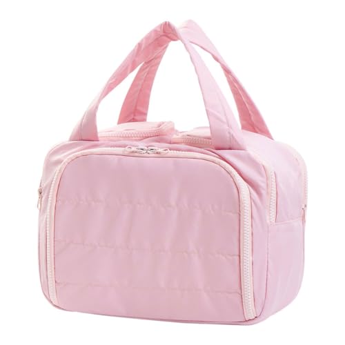 Neceser de Viaje para cosméticos, Estuche de Belleza de PVC con Compartimentos Separados, Organizador de Maquillaje para Mujer, Ideal para Accesorios de baño