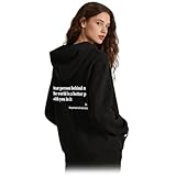 Wopedally Dear Person Behind Me Hoodie Sweatshirt, You Are Enough Hoodies, The Hope Hoodie (Black,X-Large)