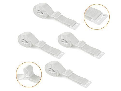 Image of uxcell 2 Pair 10 /12 /15 /18 /20mm Width Stretchable Shoulder Bra Straps Adjustable Elastic Straps for Women